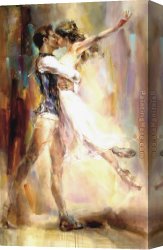Anna Canvas Paintings - Love Story 2 by Anna Razumovskaya