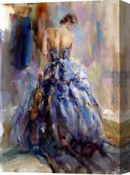Anna Canvas Paintings - Love Story by Anna Razumovskaya