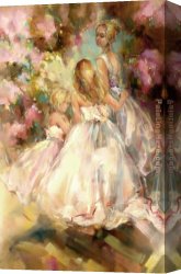 Anna Canvas Paintings - Spring Blossom by Anna Razumovskaya