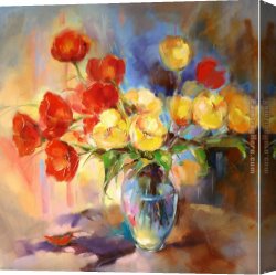 Anna Canvas Paintings - Spring Morning by Anna Razumovskaya