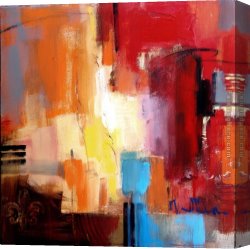 Anna Canvas Paintings - Street Lights 1 by Anna Razumovskaya