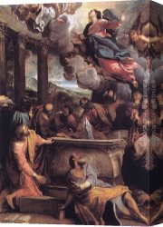 Carracci Canvas Paintings - Assumption of the Virgin by Annibale Carracci