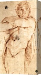 Carracci Canvas Paintings - Atlante by Annibale Carracci