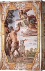 Carracci Canvas Paintings - Homage to Diana by Annibale Carracci