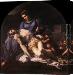 Carracci Canvas Paintings - Pietà by Annibale Carracci