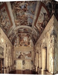 Carracci Canvas Paintings - The Galleria Farnese by Annibale Carracci