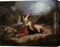 Anselm Canvas Paintings - Stella Maris by Anselm Friedrich Feuerbach