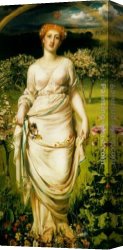 Anthony Canvas Paintings - Gentle Spring by Anthony Frederick Sandys