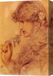 Anthony Canvas Paintings - Love's Shadow by Anthony Frederick Sandys