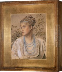 Anthony Canvas Paintings - Mary Sandys by Anthony Frederick Sandys