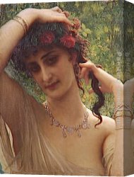 Antonietta Canvas Paintings - Antonietta by Antoine Auguste Ernest Hebert