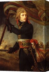 Bonaparte Canvas Paintings - Bonaparte at the Bridge of Arcole by Antoine Jean Gros