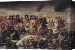 Antoine Canvas Paintings - Napoleon on the Battlefield of Eylau by Antoine Jean Gros