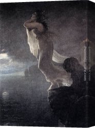 Antoine Canvas Paintings - Sappho at Leucate by Antoine Jean Gros