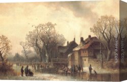 Anton Canvas Paintings - Motiv aus Altenerding in Oberbayern by Anton Doll