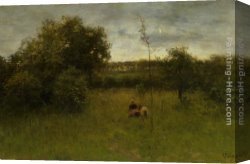 Anton Canvas Paintings - Twilight by Anton Mauve