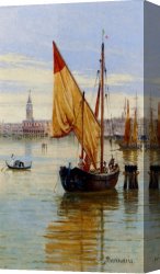 Brandeis Canvas Paintings - Barca Da Pesca, Venezia by Antonietta Brandeis