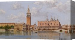 Brandeis Canvas Paintings - The Doges Palace and Campanile Venice by Antonietta Brandeis