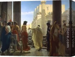 Antonio Canvas Paintings - Ecce Homo by Antonio Ciseri