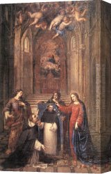 St Dominic Canvas Paintings - St Dominic by Antonio de Pereda