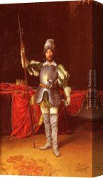 Antonio Canvas Paintings - Keeping Guard by Antonio Fabres y Costa