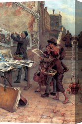 Paoletti Canvas Paintings - The Young Critics by Antonio Paoletti