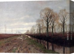 Gorter Canvas Paintings - After The Rain by Arnold Marc Gorter