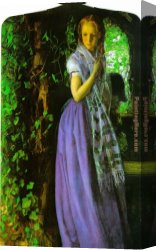 Arthur Canvas Paintings - April Love by Arthur Hughes