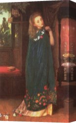 Arthur Canvas Paintings - Good Night by Arthur Hughes