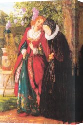 Arthur Canvas Paintings - Silver and Gold by Arthur Hughes