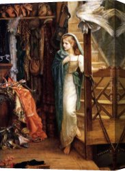 Arthur Canvas Paintings - The Property Room by Arthur Hughes
