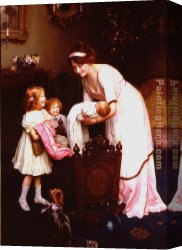 Arthur Canvas Paintings - Goodnight by Arthur John Elsley