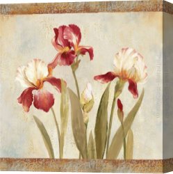 Les Iris Jaunes 1824 Canvas Paintings - Iris Tapestry II by Asia Jensen