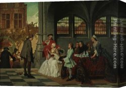 Serrure Canvas Paintings - The Prize Winner by Auguste Serrure