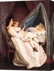 The Arrival Canvas Paintings - The New Arrival by Auguste Toulmouche