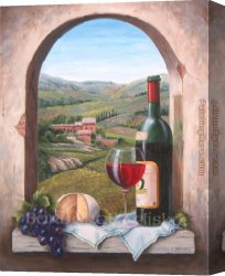 Tuscany Canvas Paintings - A Bit Of Tuscany by Barbara Felisky