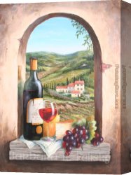 Felisky Canvas Paintings - Bottle With A View by Barbara Felisky