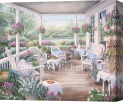 Felisky Canvas Paintings - Taking It Easy by Barbara Felisky