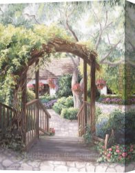 Felisky Canvas Paintings - Vagabond Gateway by Barbara Felisky