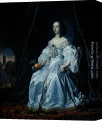 Bartholomeus Johannes Van Hove Canvas Paintings - Princess Henrietta Mary Stuart by Bartholomeus van der Helst