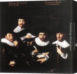 Bartholomeus Johannes Van Hove Canvas Paintings - Regents of the Walloon Orphanage by Bartholomeus van der Helst