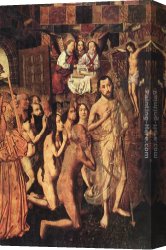 Bartolome Esteban Murillo Canvas Paintings - Christ Leading the Patriarchs to the Paradise by Bartolome Bermejo