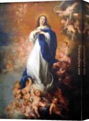 Bartolome Esteban Murillo Canvas Paintings - Inmaculada de Soult by Bartolome Esteban Murillo