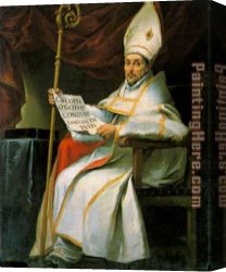 Bartolome Esteban Murillo Canvas Paintings - San Leandro Cathedral of Seville by Bartolome Esteban Murillo