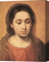 Bread Canvas Paintings - The Infant Jesus Distributing Bread to Pilgrims by Bartolome Esteban Murillo