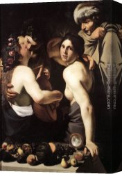 Allegory Canvas Paintings - Allegory of the Four Seasons by Bartolomeo Manfredi