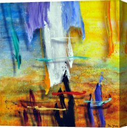 Perfect Canvas Paintings - Daybreak in a Perfect World II by Ben Stack