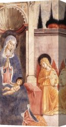 Benozzo Di Lese Di Sandro Gozzoli Canvas Paintings - Madonna and Child by Benozzo di Lese di Sandro Gozzoli