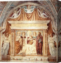 Benozzo Di Lese Di Sandro Gozzoli Canvas Paintings - Maria Lactans by Benozzo di Lese di Sandro Gozzoli