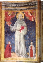 The Temptation of St. Anthony Canvas Paintings - St Anthony of Padua by Benozzo di Lese di Sandro Gozzoli